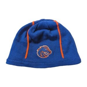 Nike Men's Boise State Broncos Reversible Knit Beanie Hat NCAA Blue Orange Soft‎